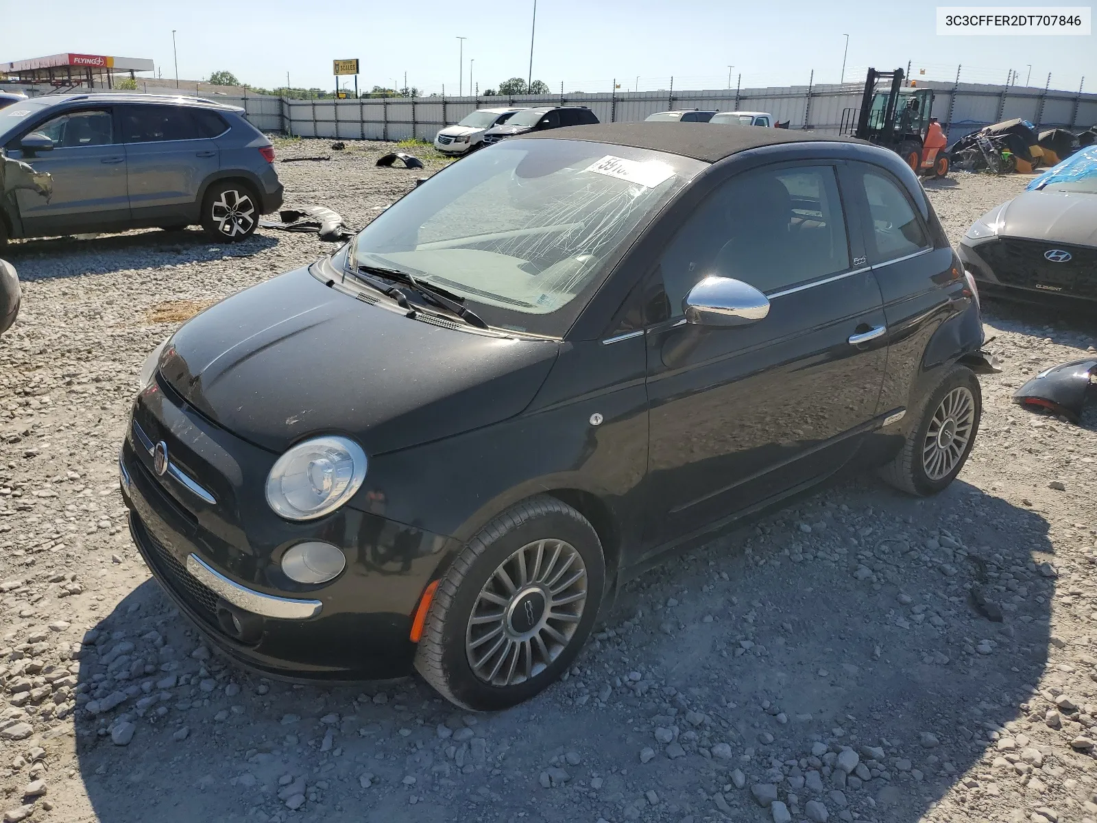 2013 Fiat 500 Lounge VIN: 3C3CFFER2DT707846 Lot: 59169174