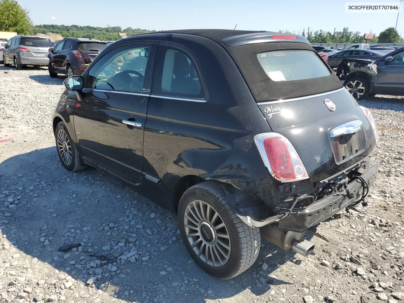 2013 Fiat 500 Lounge VIN: 3C3CFFER2DT707846 Lot: 59169174