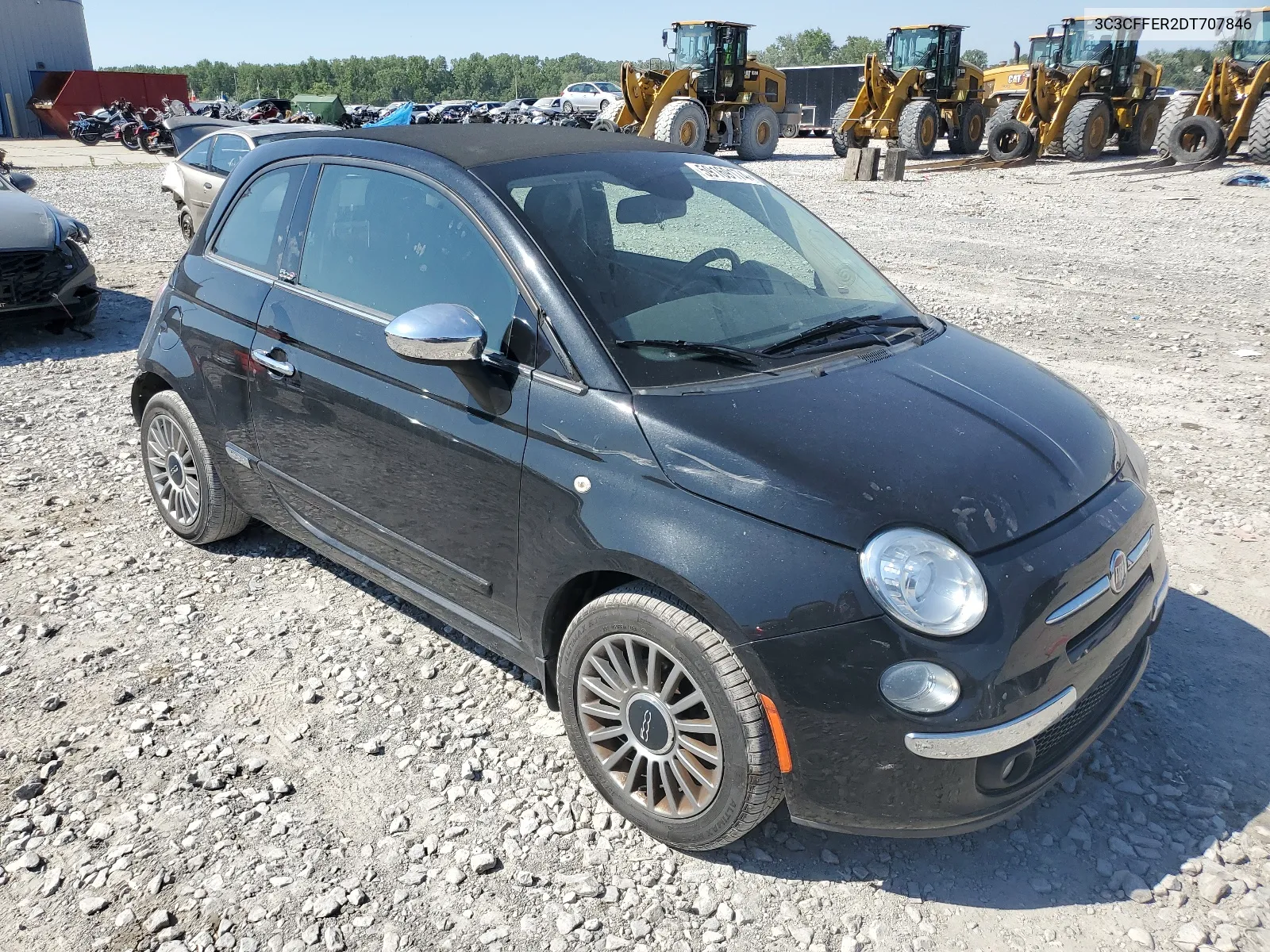 2013 Fiat 500 Lounge VIN: 3C3CFFER2DT707846 Lot: 59169174