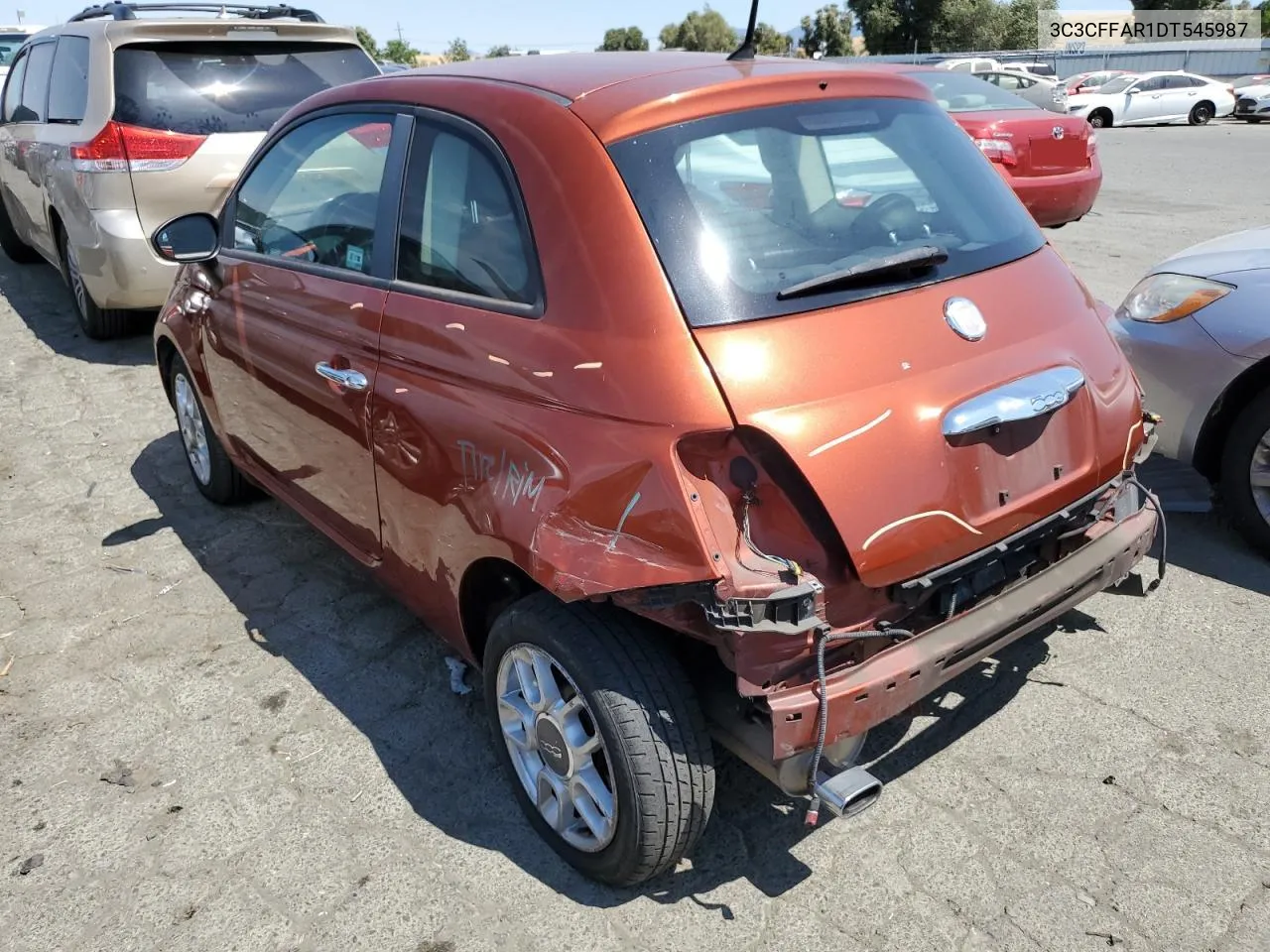 2013 Fiat 500 Pop VIN: 3C3CFFAR1DT545987 Lot: 59469184