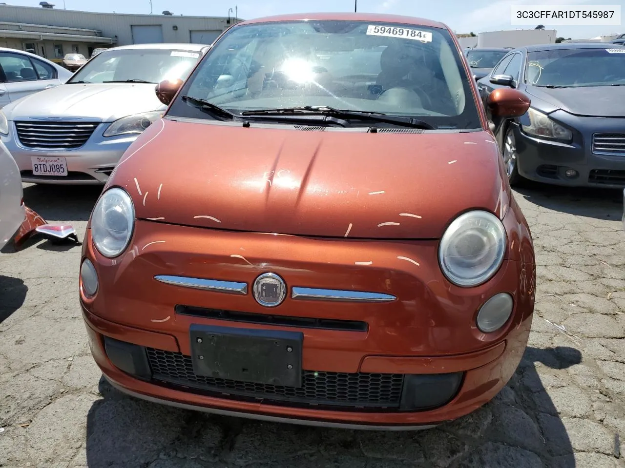 2013 Fiat 500 Pop VIN: 3C3CFFAR1DT545987 Lot: 59469184