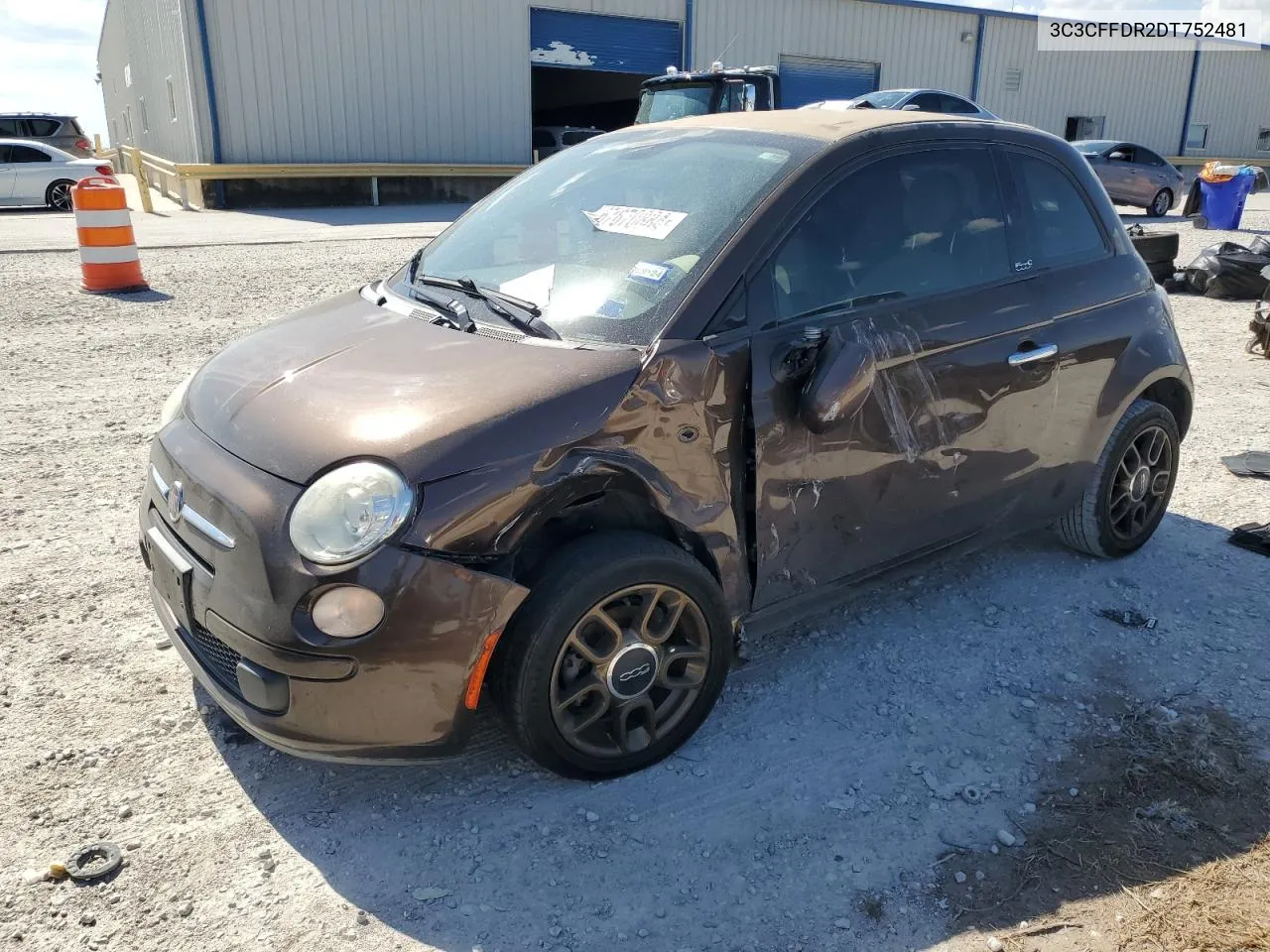 2013 Fiat 500 Pop VIN: 3C3CFFDR2DT752481 Lot: 67670884