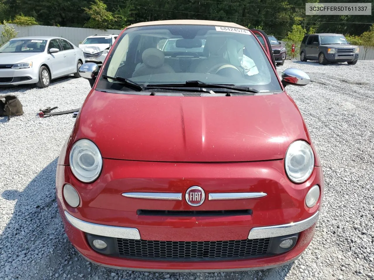 2013 Fiat 500 Lounge VIN: 3C3CFFER5DT611337 Lot: 68424574