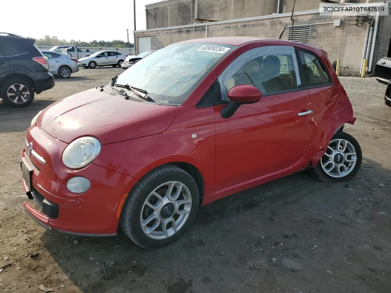 3C3CFFAR1DT647659 2013 Fiat 500 Pop