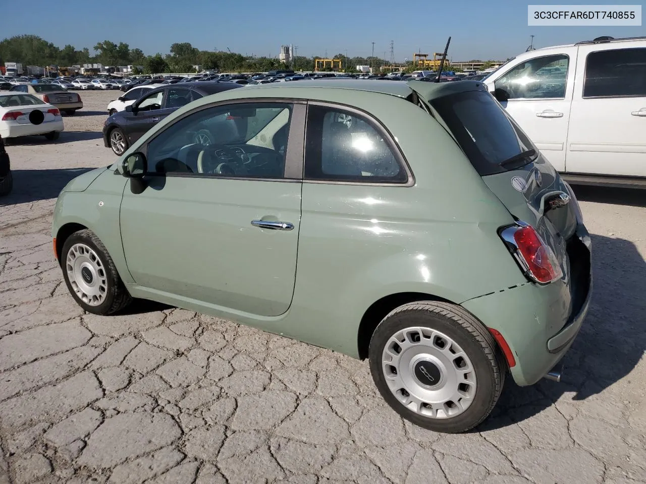 2013 Fiat 500 Pop VIN: 3C3CFFAR6DT740855 Lot: 69813824