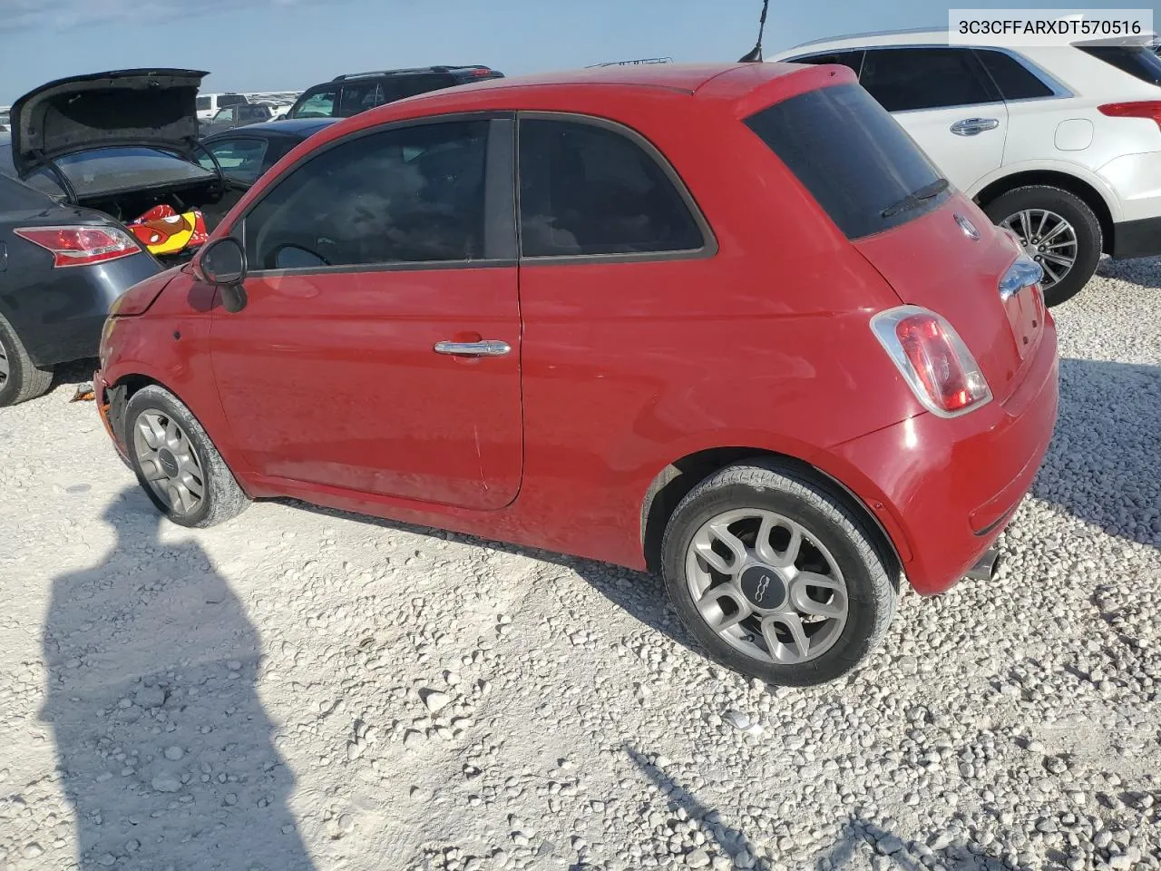 2013 Fiat 500 Pop VIN: 3C3CFFARXDT570516 Lot: 70184774