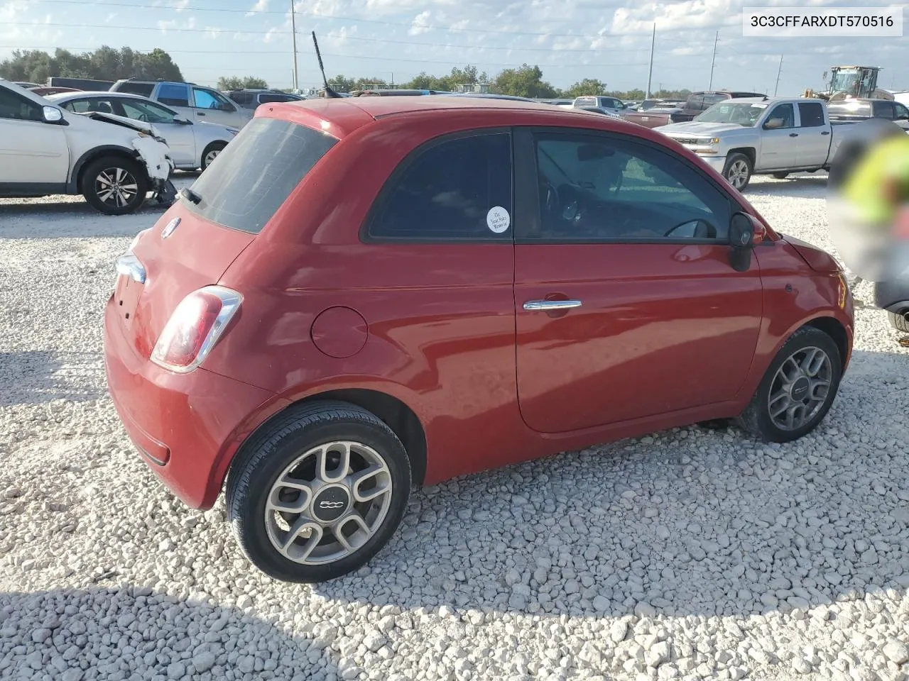 2013 Fiat 500 Pop VIN: 3C3CFFARXDT570516 Lot: 70184774