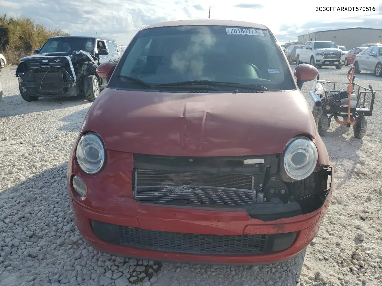 2013 Fiat 500 Pop VIN: 3C3CFFARXDT570516 Lot: 70184774