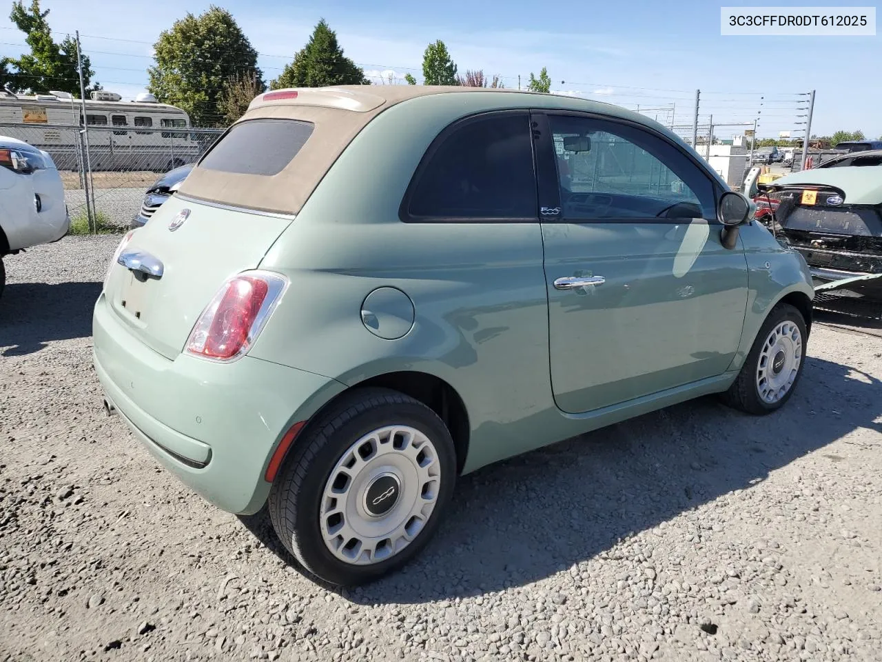 2013 Fiat 500 Pop VIN: 3C3CFFDR0DT612025 Lot: 70534654