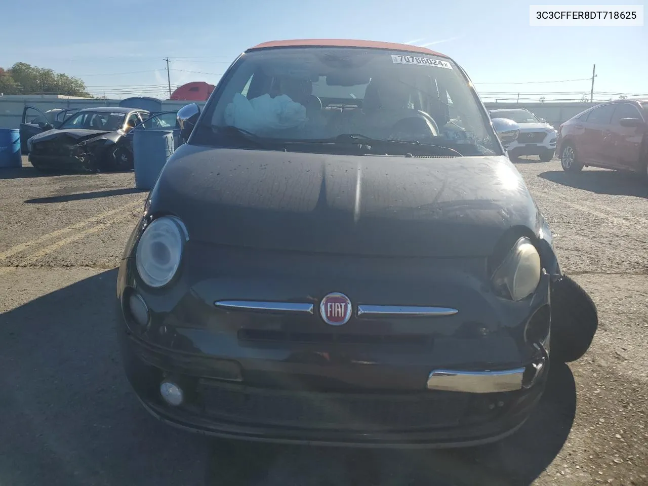 2013 Fiat 500 Lounge VIN: 3C3CFFER8DT718625 Lot: 70766024