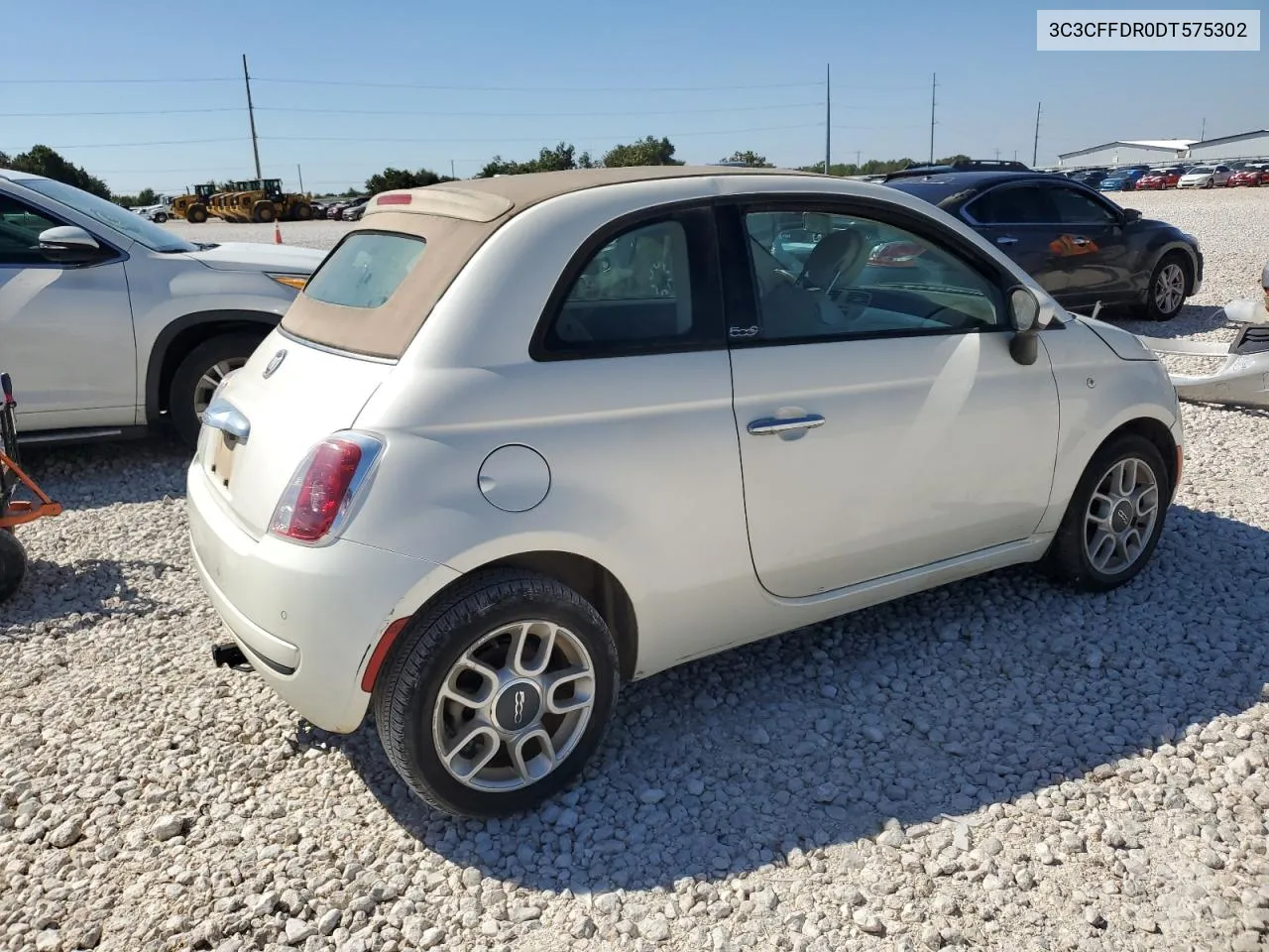 2013 Fiat 500 Pop VIN: 3C3CFFDR0DT575302 Lot: 71126114