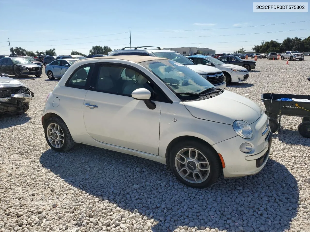 2013 Fiat 500 Pop VIN: 3C3CFFDR0DT575302 Lot: 71126114