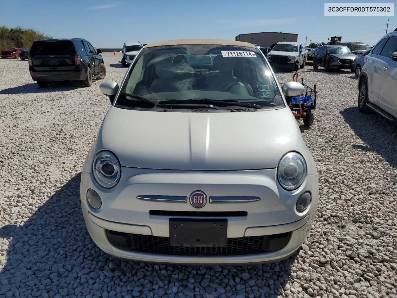 2013 Fiat 500 Pop VIN: 3C3CFFDR0DT575302 Lot: 71126114