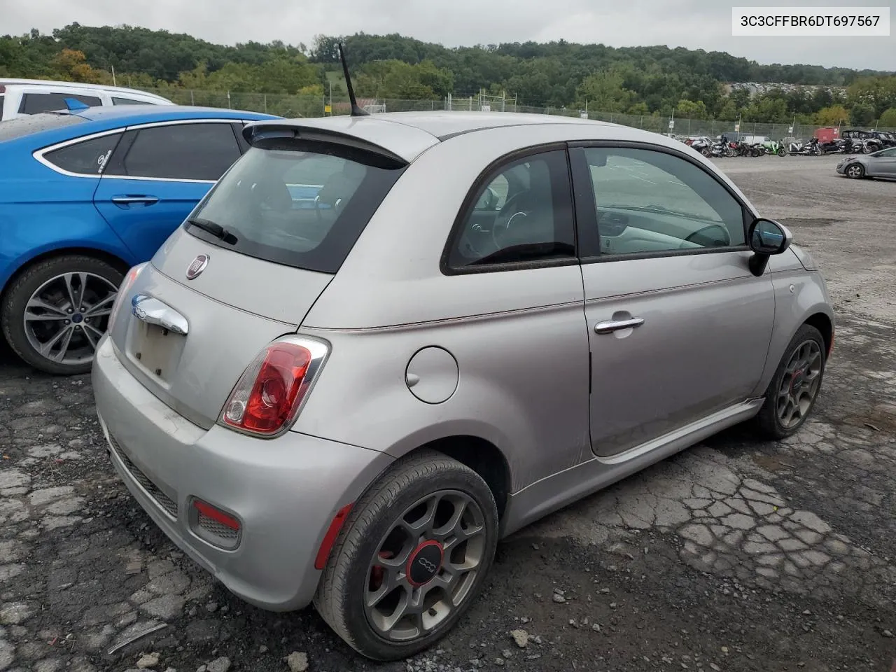 2013 Fiat 500 Sport VIN: 3C3CFFBR6DT697567 Lot: 71611724