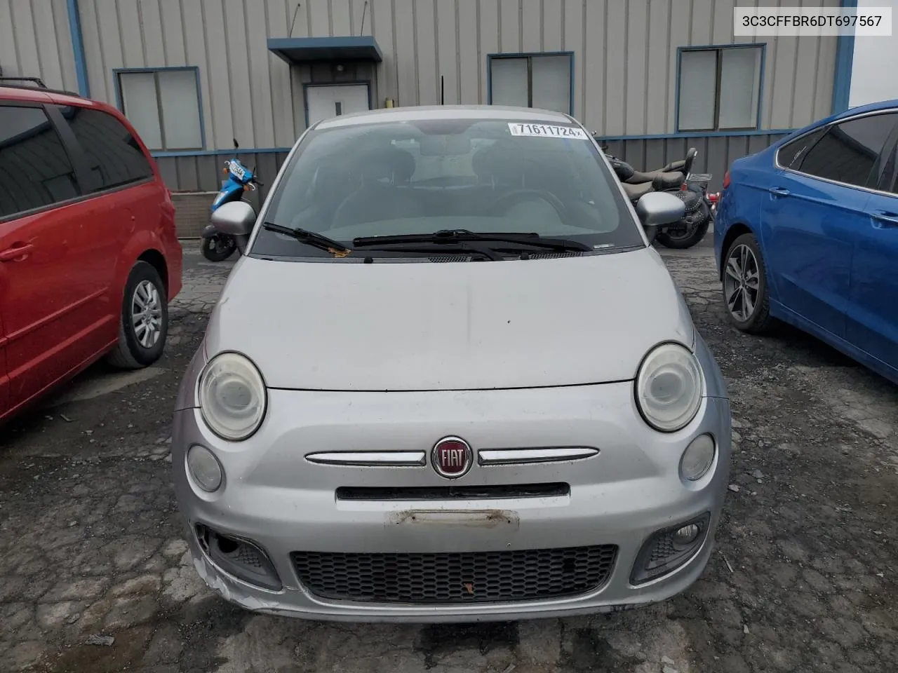 2013 Fiat 500 Sport VIN: 3C3CFFBR6DT697567 Lot: 71611724