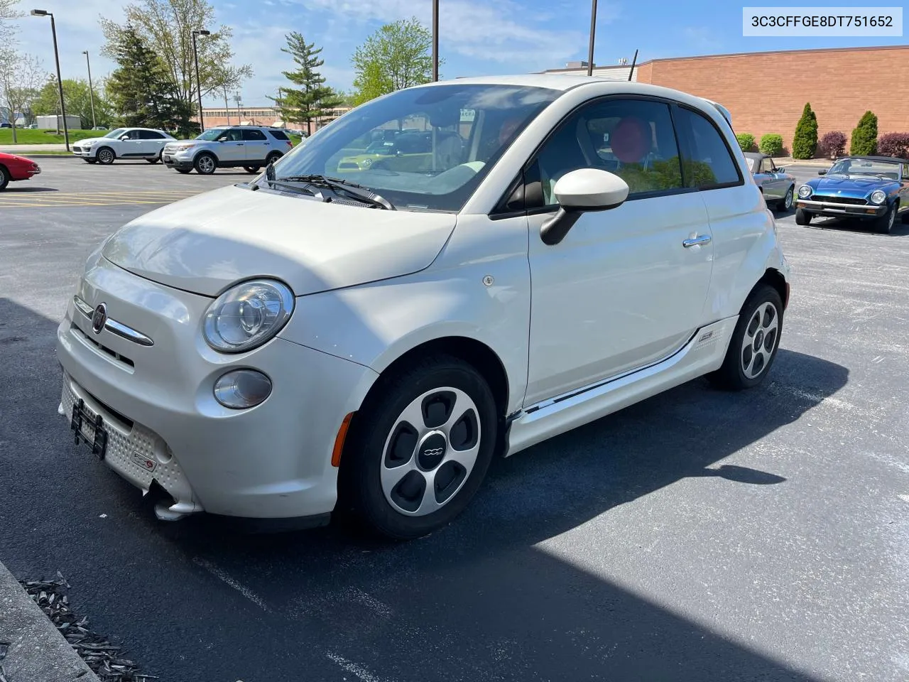 2013 Fiat 500 Electric VIN: 3C3CFFGE8DT751652 Lot: 72087354