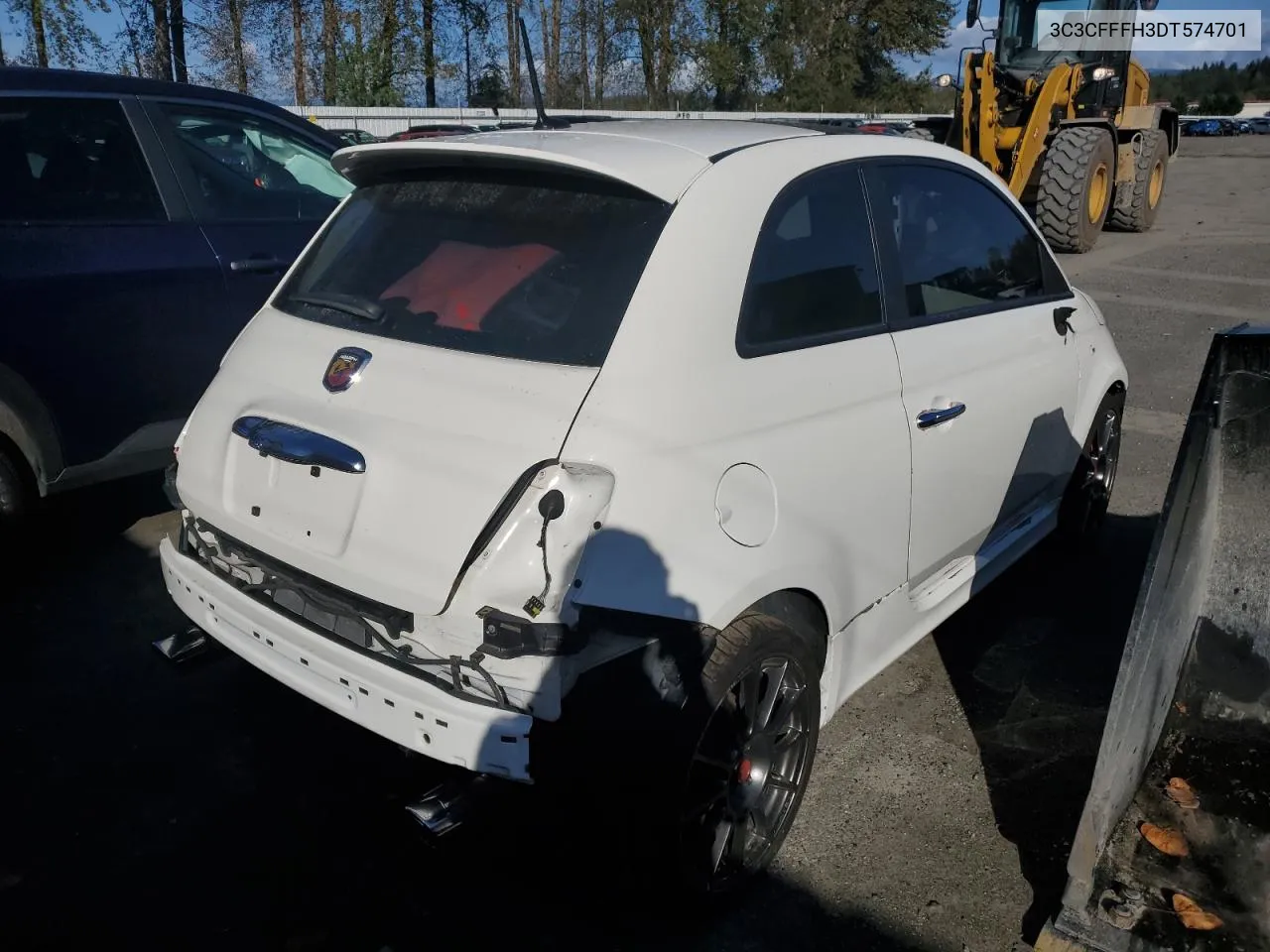 2013 Fiat 500 Abarth VIN: 3C3CFFFH3DT574701 Lot: 72418394