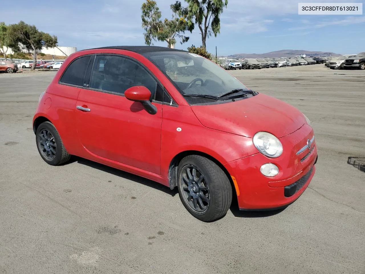 2013 Fiat 500 Pop VIN: 3C3CFFDR8DT613021 Lot: 73495364