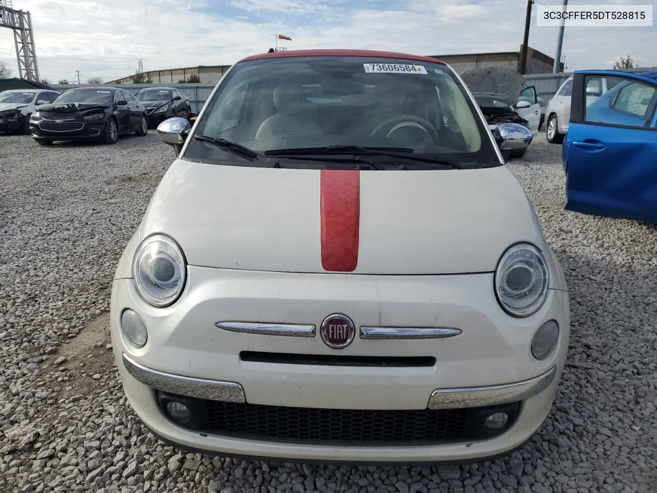 2013 Fiat 500 Lounge VIN: 3C3CFFER5DT528815 Lot: 73606584