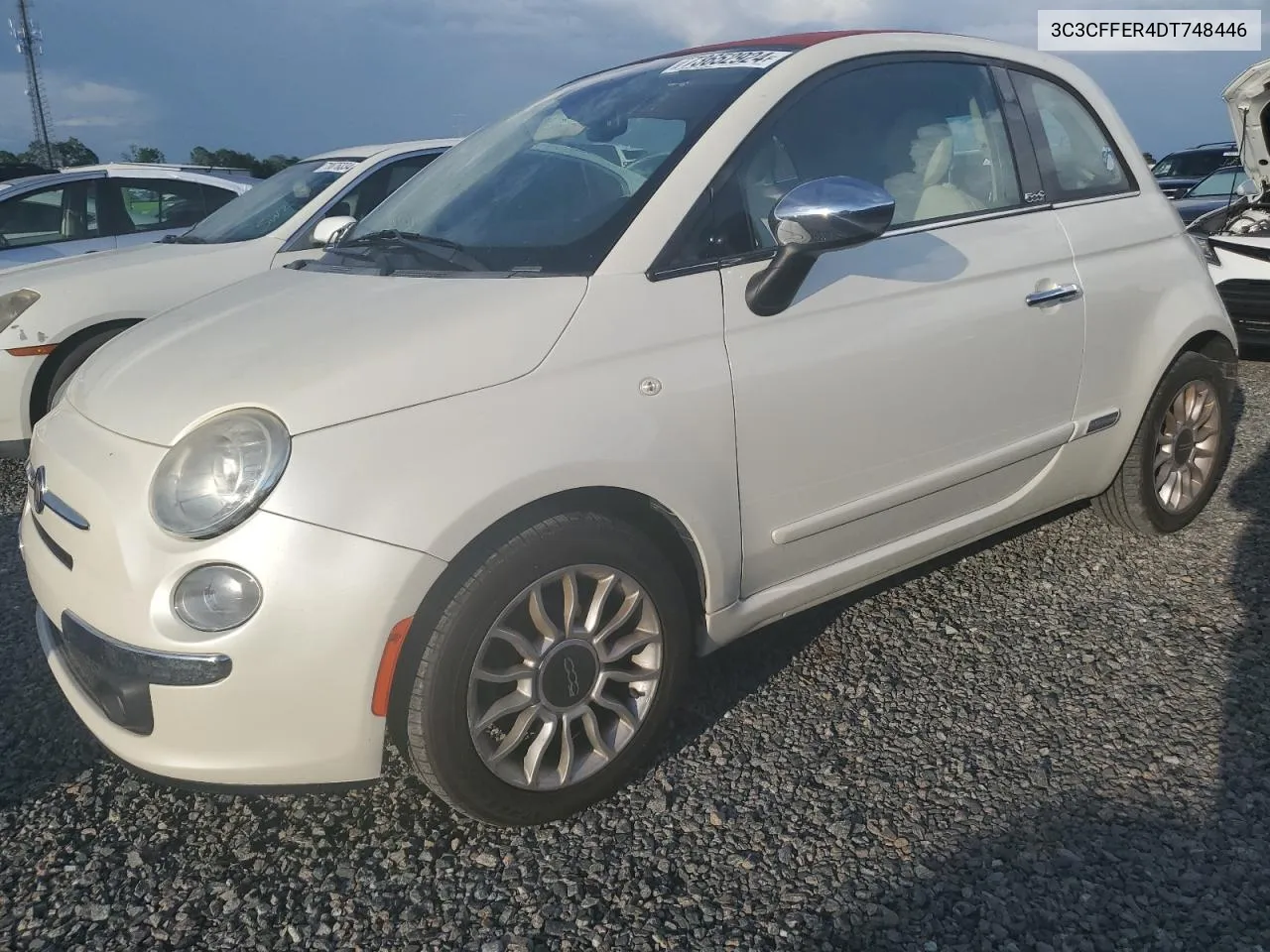 2013 Fiat 500 Lounge VIN: 3C3CFFER4DT748446 Lot: 73652924