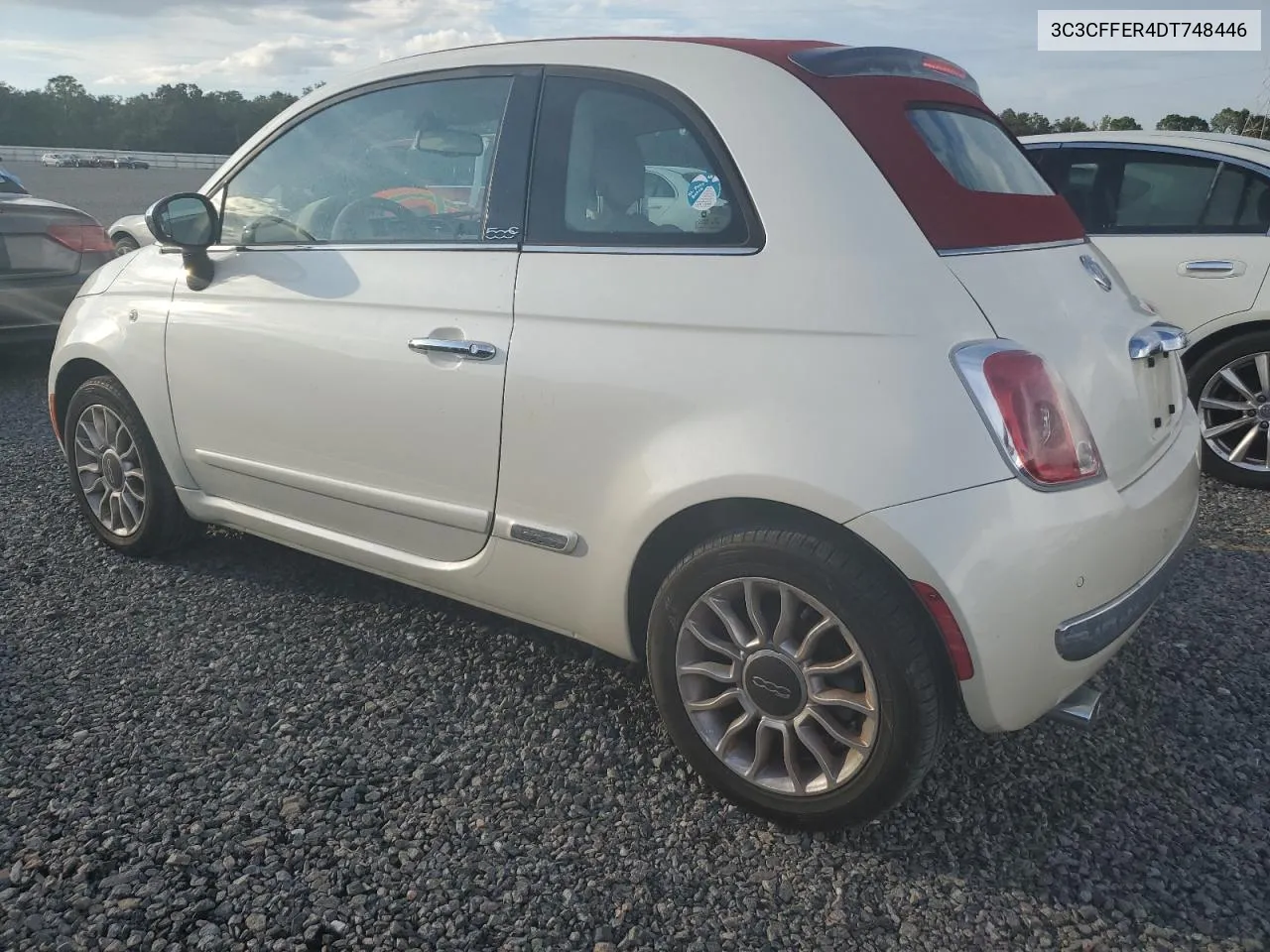 2013 Fiat 500 Lounge VIN: 3C3CFFER4DT748446 Lot: 73652924