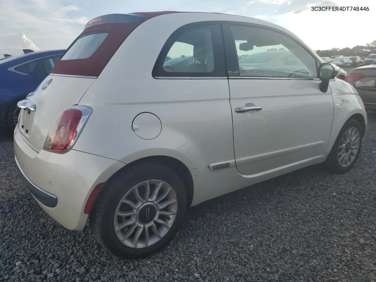 2013 Fiat 500 Lounge VIN: 3C3CFFER4DT748446 Lot: 73652924