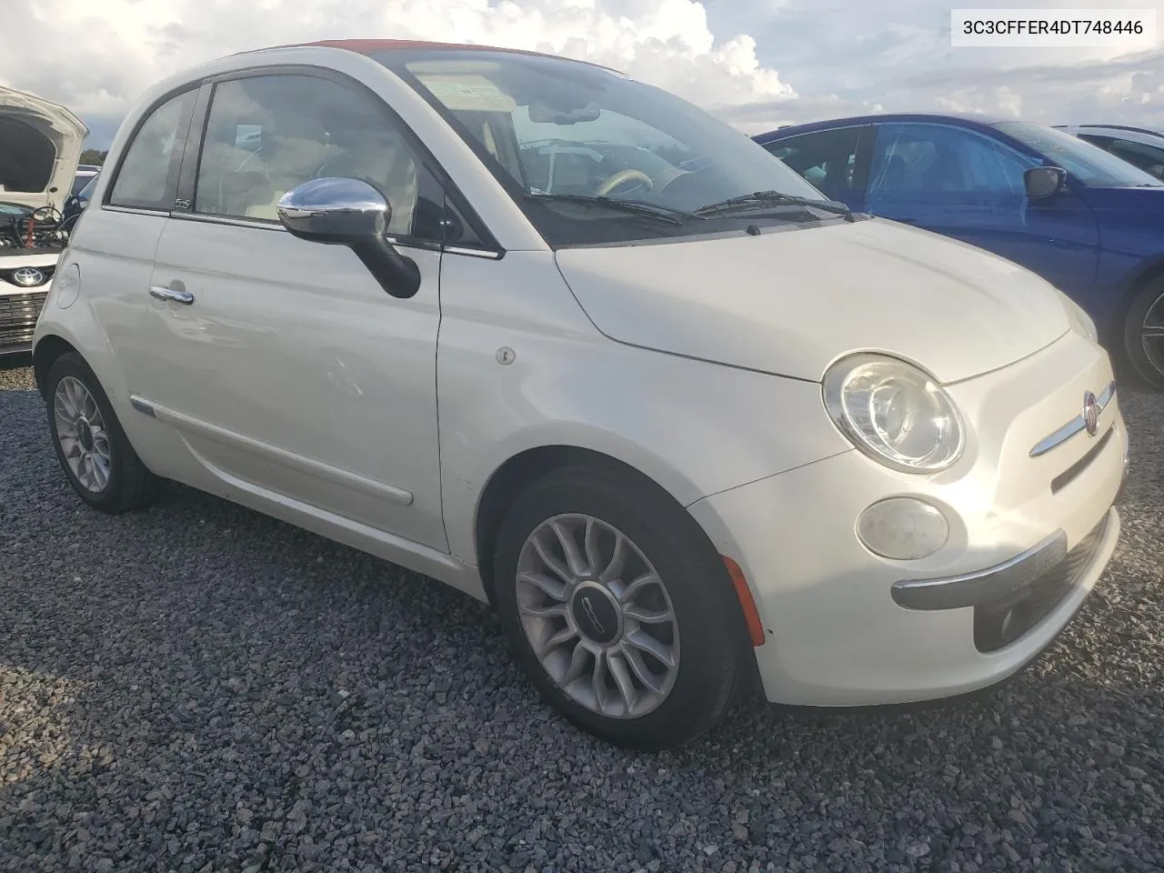 2013 Fiat 500 Lounge VIN: 3C3CFFER4DT748446 Lot: 73652924