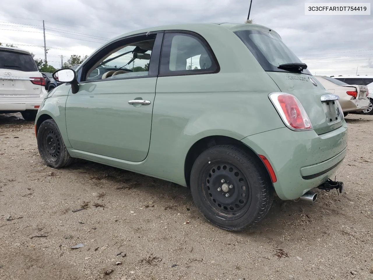 2013 Fiat 500 Pop VIN: 3C3CFFAR1DT754419 Lot: 73715944