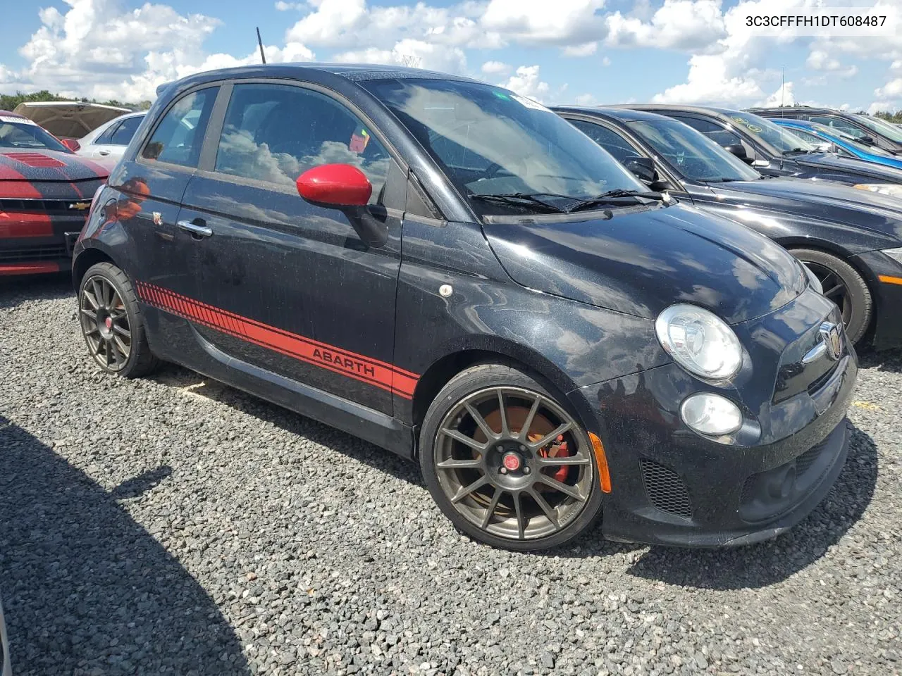 2013 Fiat 500 Abarth VIN: 3C3CFFFH1DT608487 Lot: 74363114