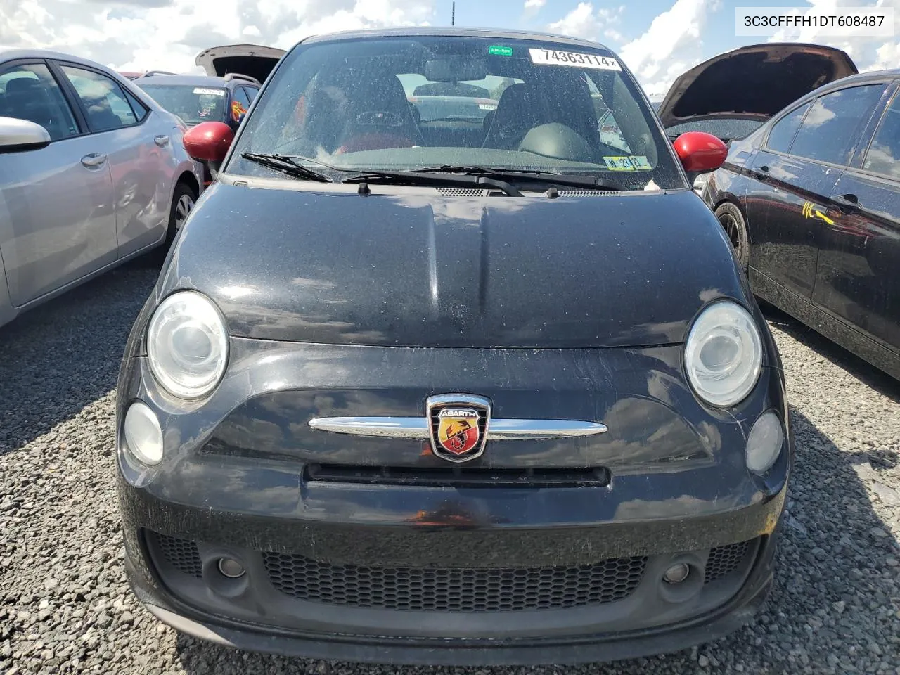 2013 Fiat 500 Abarth VIN: 3C3CFFFH1DT608487 Lot: 74363114