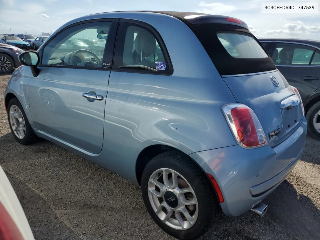 2013 Fiat 500 Pop VIN: 3C3CFFDR4DT747539 Lot: 74511764