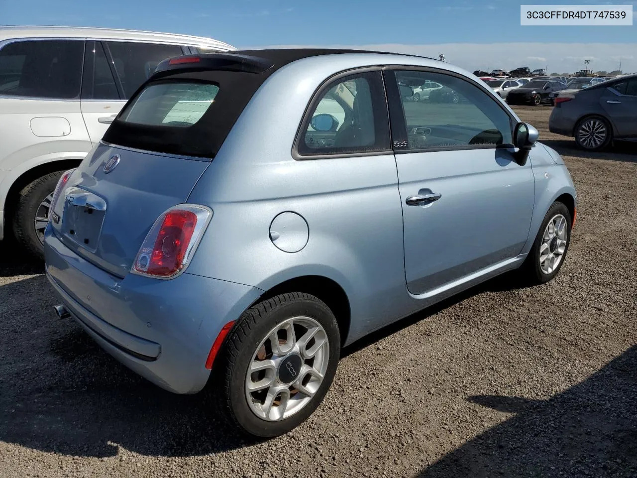 2013 Fiat 500 Pop VIN: 3C3CFFDR4DT747539 Lot: 74511764