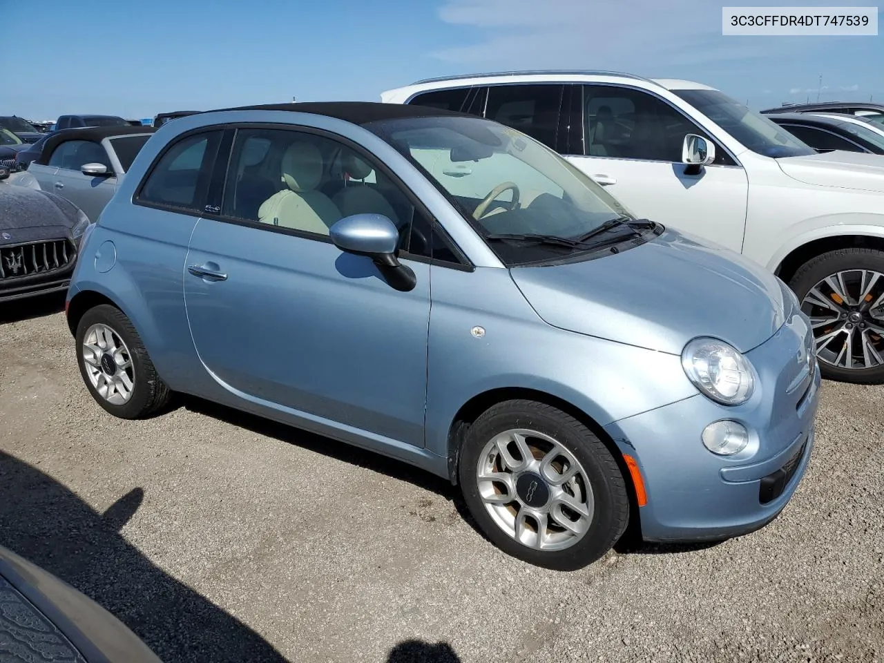 2013 Fiat 500 Pop VIN: 3C3CFFDR4DT747539 Lot: 74511764