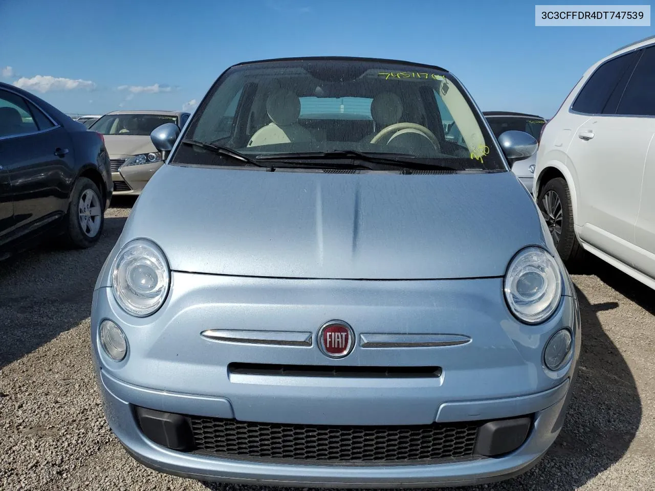 2013 Fiat 500 Pop VIN: 3C3CFFDR4DT747539 Lot: 74511764