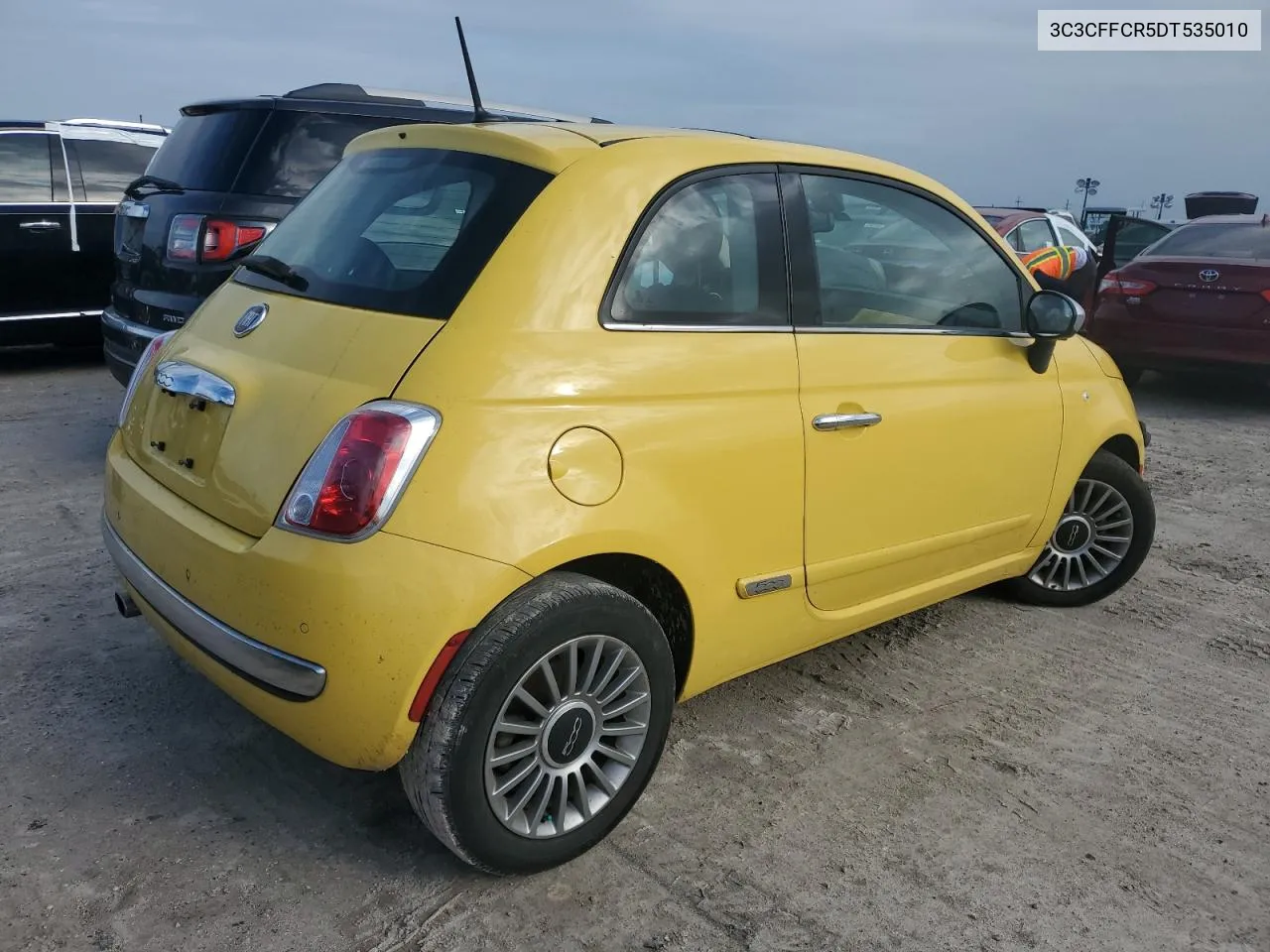 2013 Fiat 500 Lounge VIN: 3C3CFFCR5DT535010 Lot: 75264684