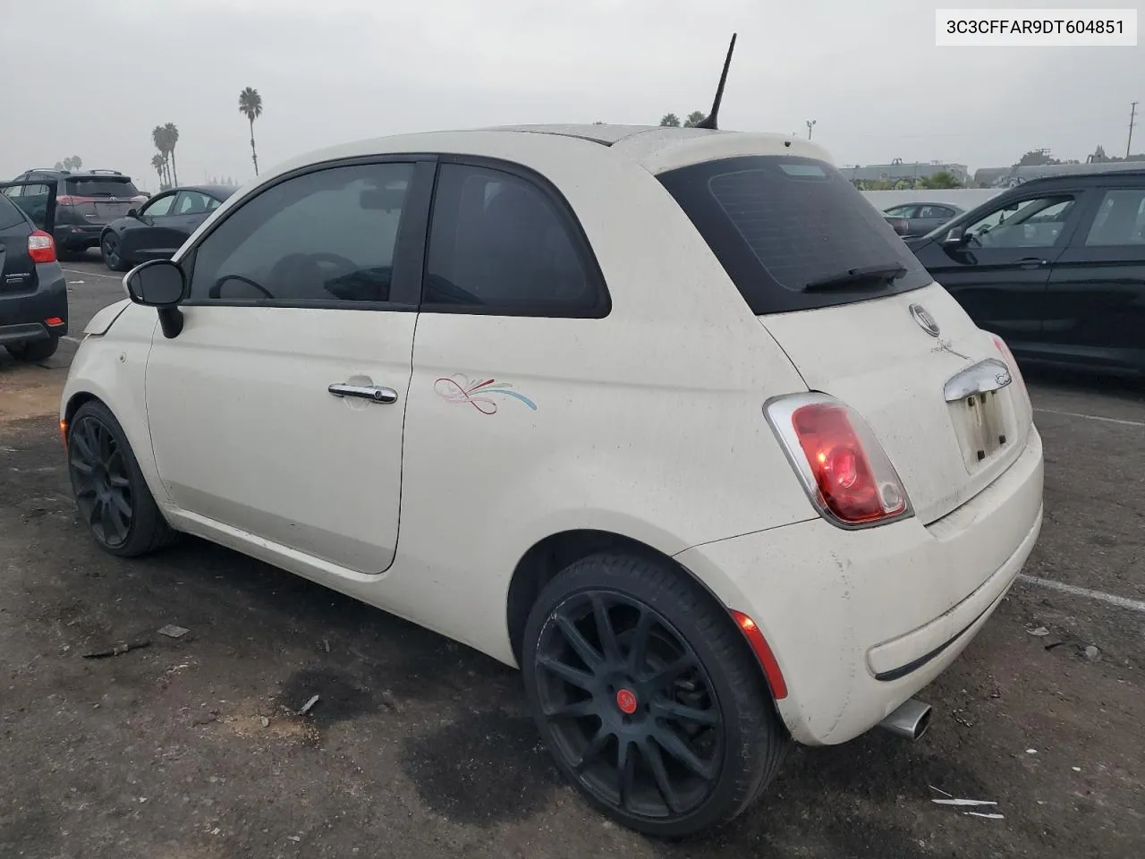 2013 Fiat 500 Pop VIN: 3C3CFFAR9DT604851 Lot: 75366594