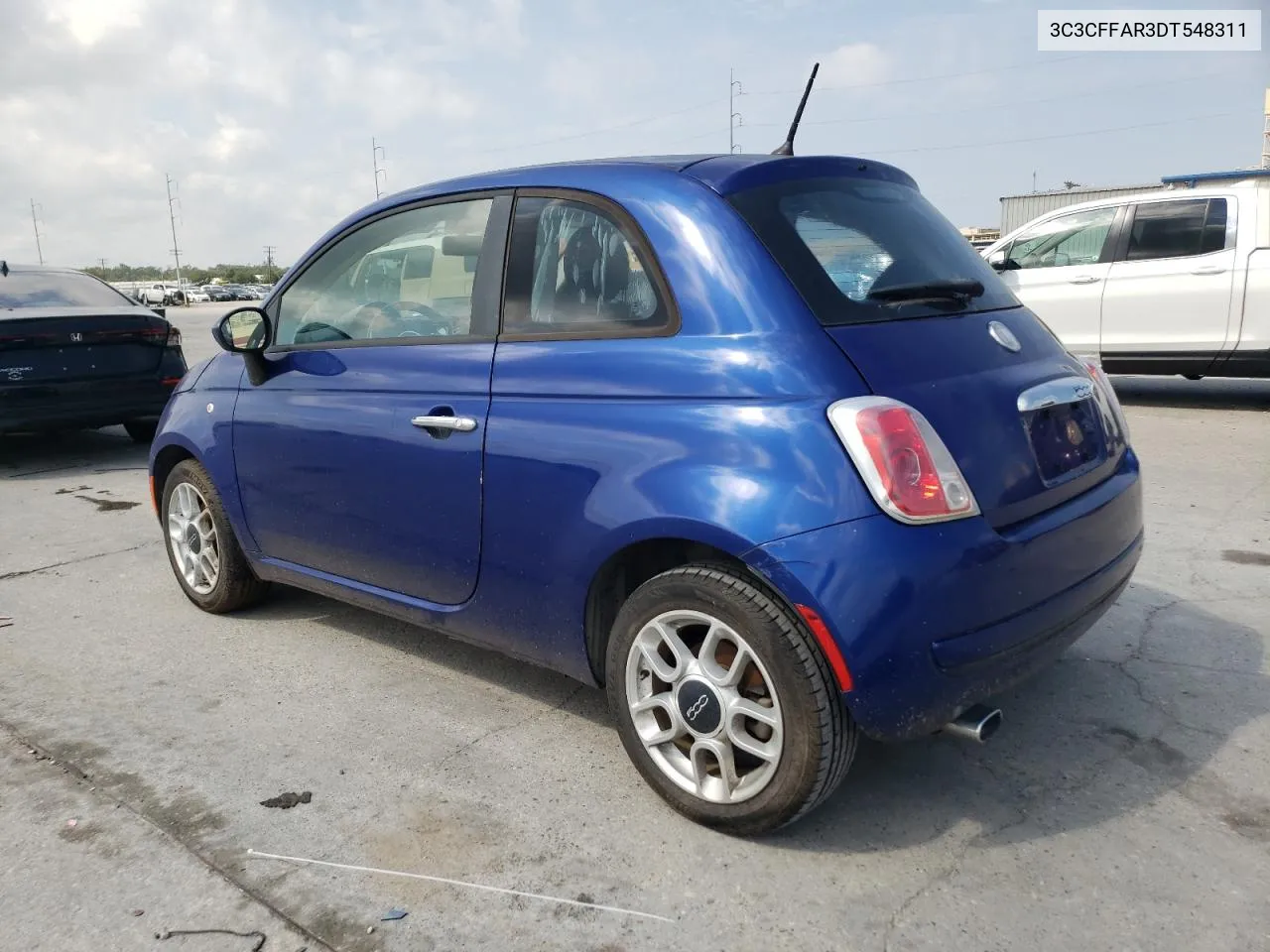 2013 Fiat 500 Pop VIN: 3C3CFFAR3DT548311 Lot: 76316274