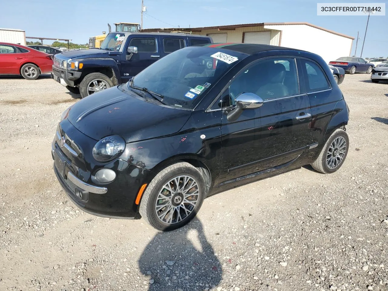 2013 Fiat 500 Lounge VIN: 3C3CFFER0DT718442 Lot: 76451874