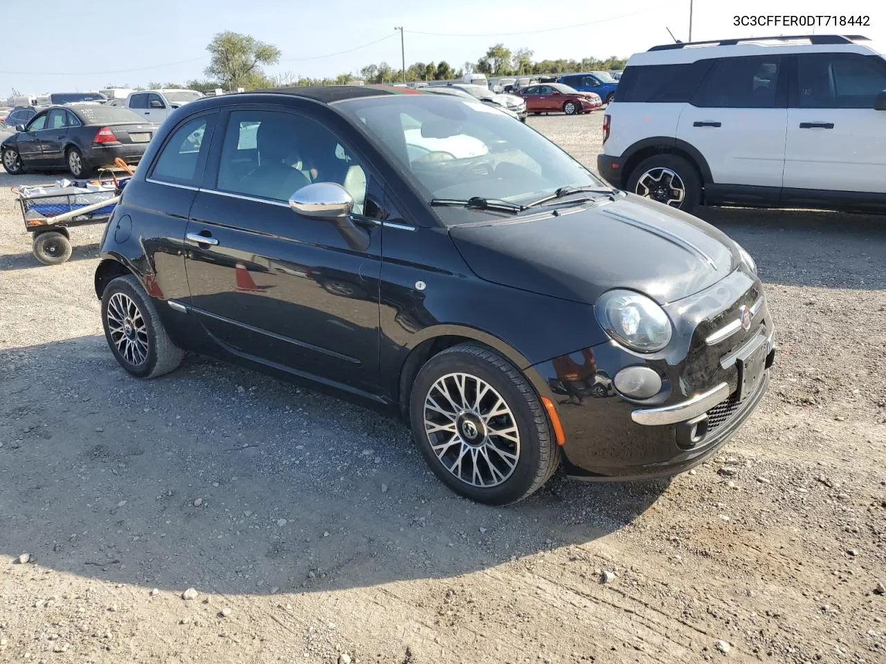 2013 Fiat 500 Lounge VIN: 3C3CFFER0DT718442 Lot: 76451874