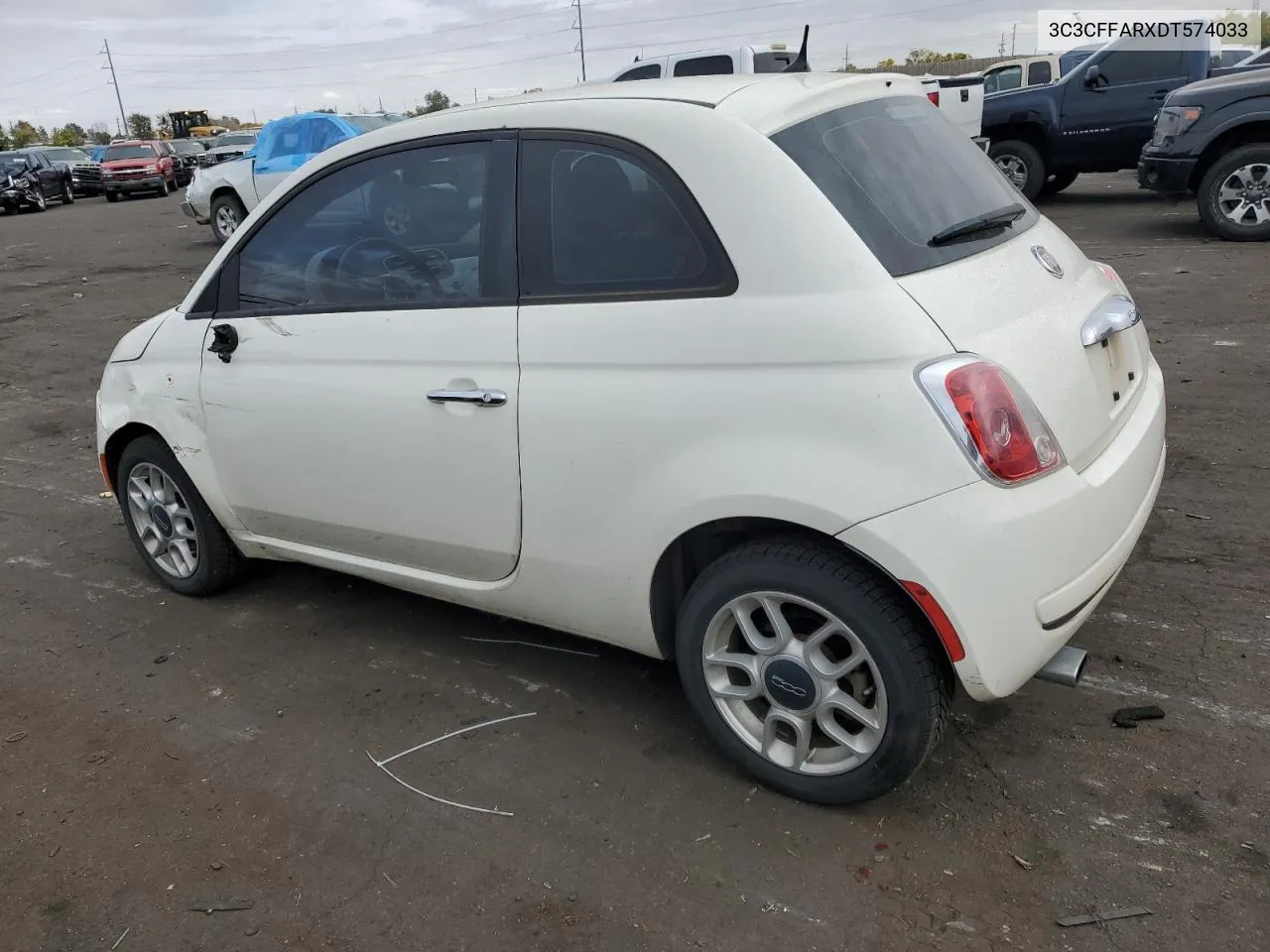 2013 Fiat 500 Pop VIN: 3C3CFFARXDT574033 Lot: 76846664