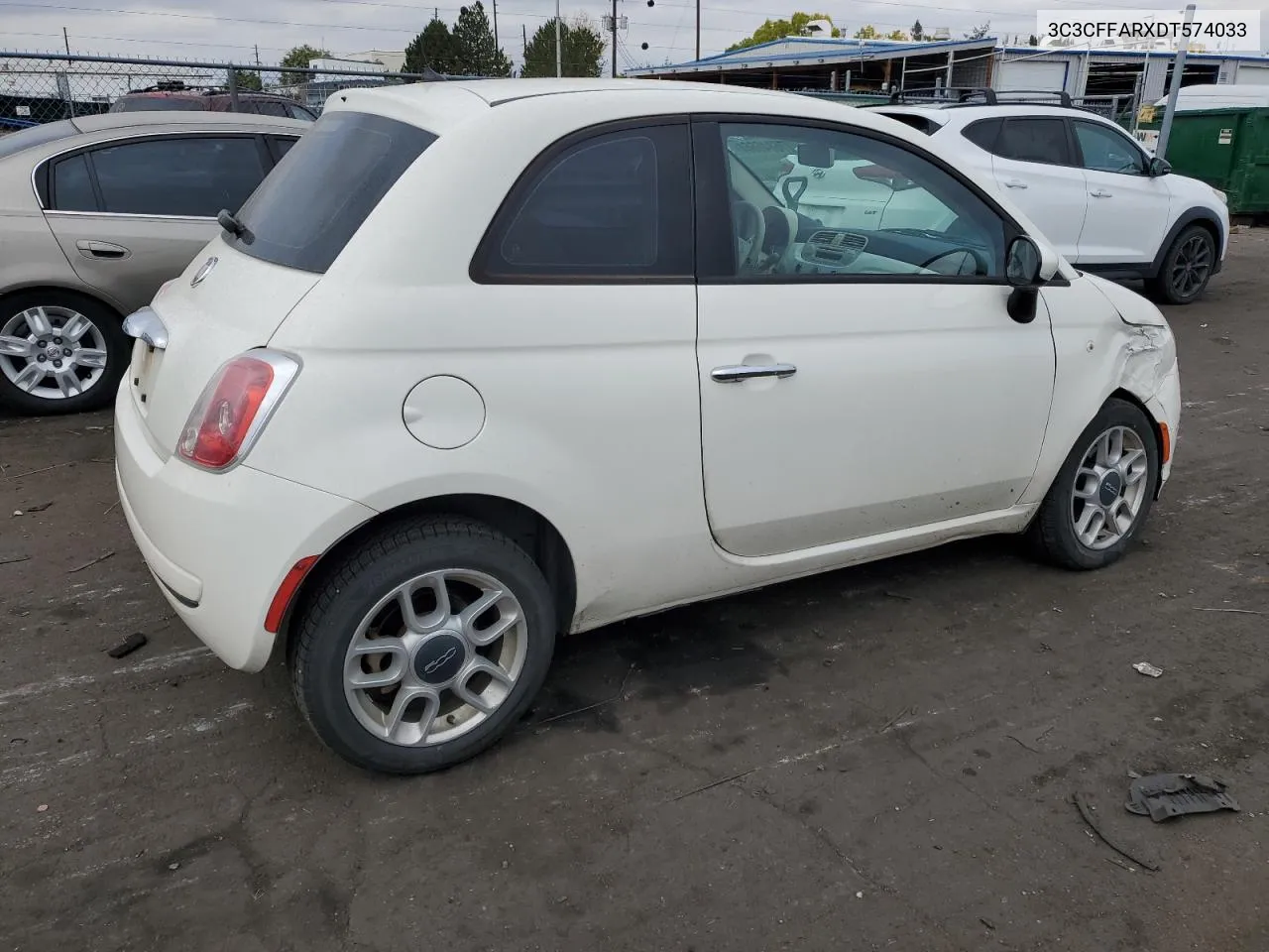 2013 Fiat 500 Pop VIN: 3C3CFFARXDT574033 Lot: 76846664