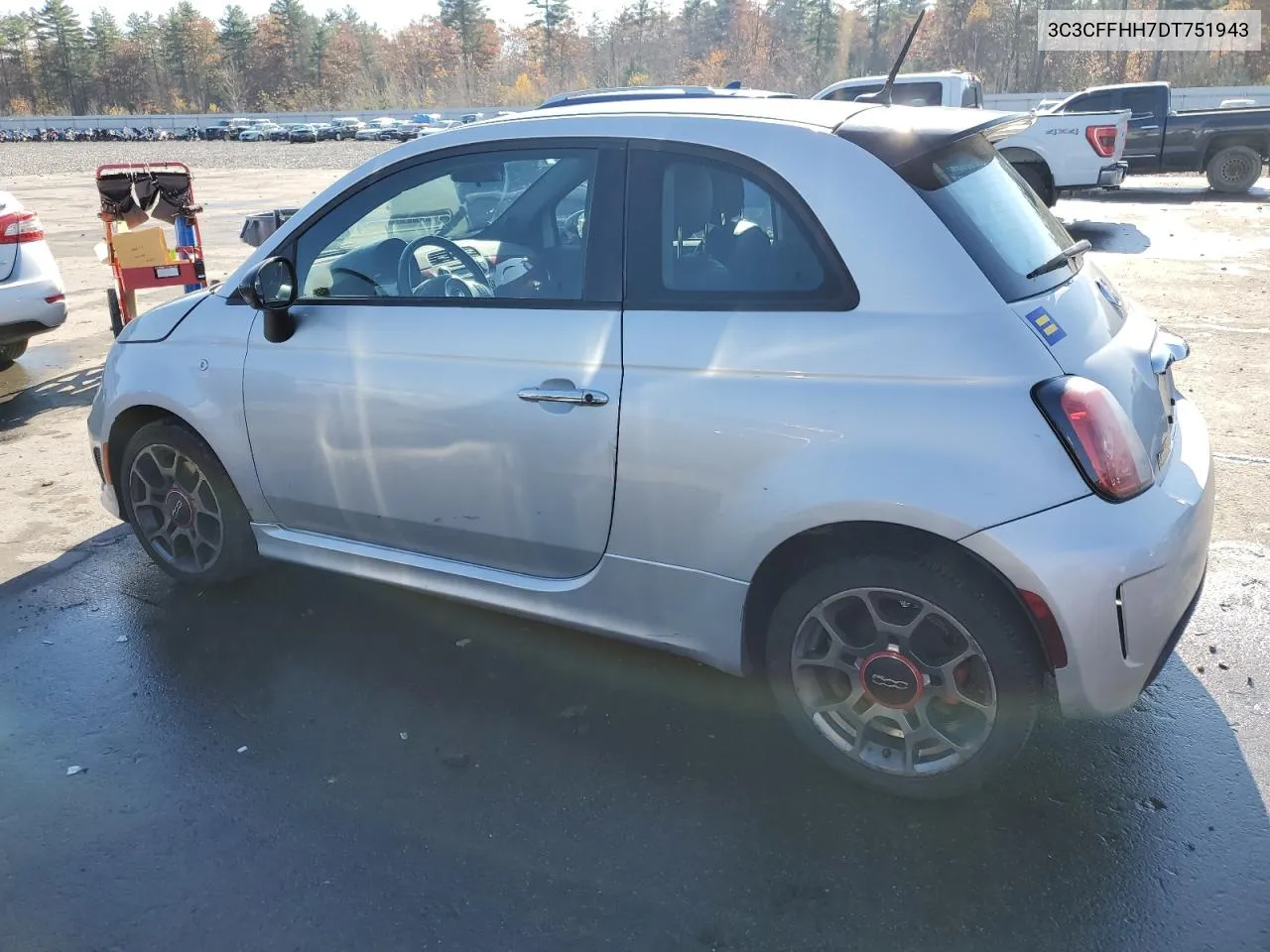 2013 Fiat 500 Sport VIN: 3C3CFFHH7DT751943 Lot: 77180394