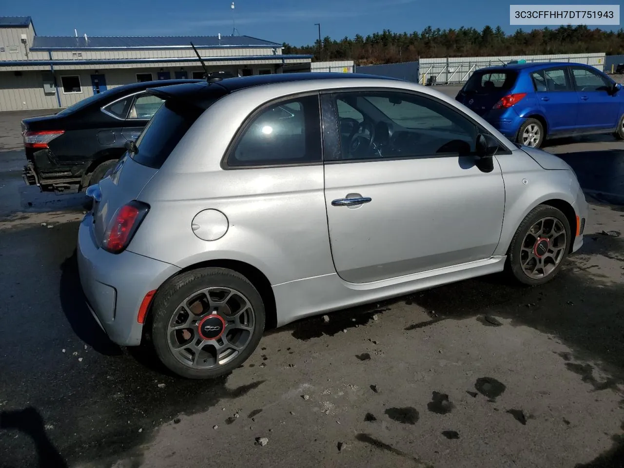 2013 Fiat 500 Sport VIN: 3C3CFFHH7DT751943 Lot: 77180394