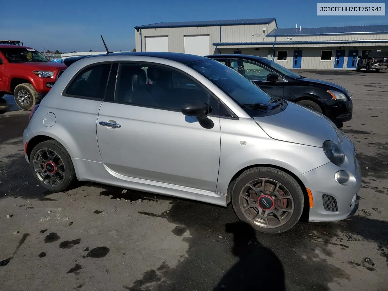 2013 Fiat 500 Sport VIN: 3C3CFFHH7DT751943 Lot: 77180394