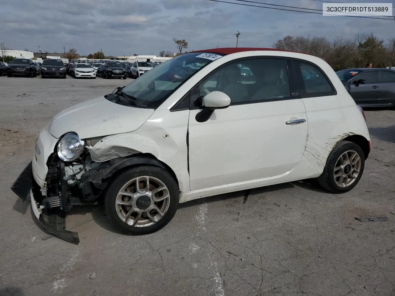 2013 Fiat 500 Pop VIN: 3C3CFFDR1DT513889 Lot: 77578074