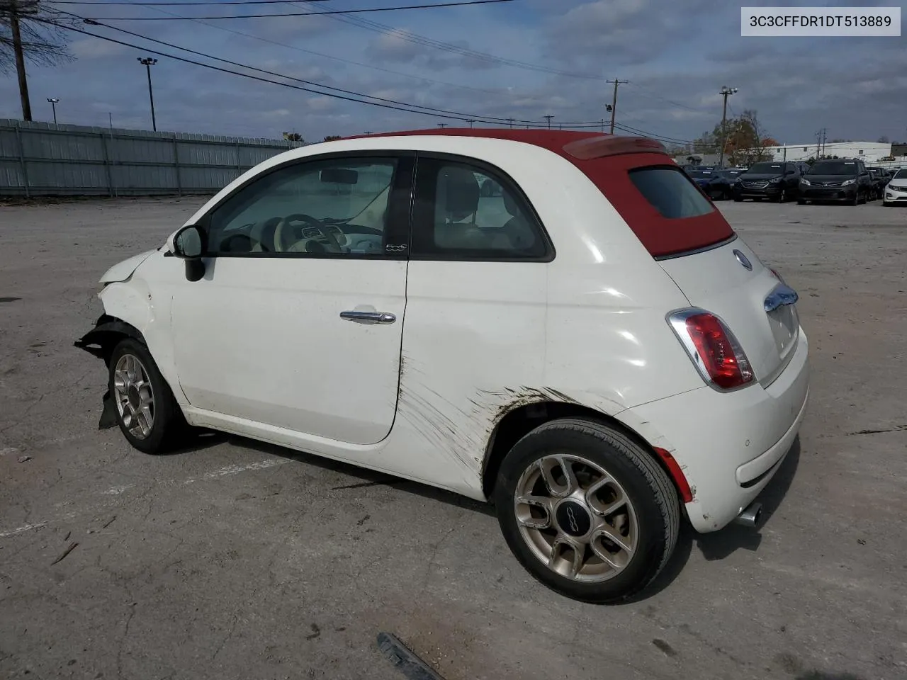 2013 Fiat 500 Pop VIN: 3C3CFFDR1DT513889 Lot: 77578074