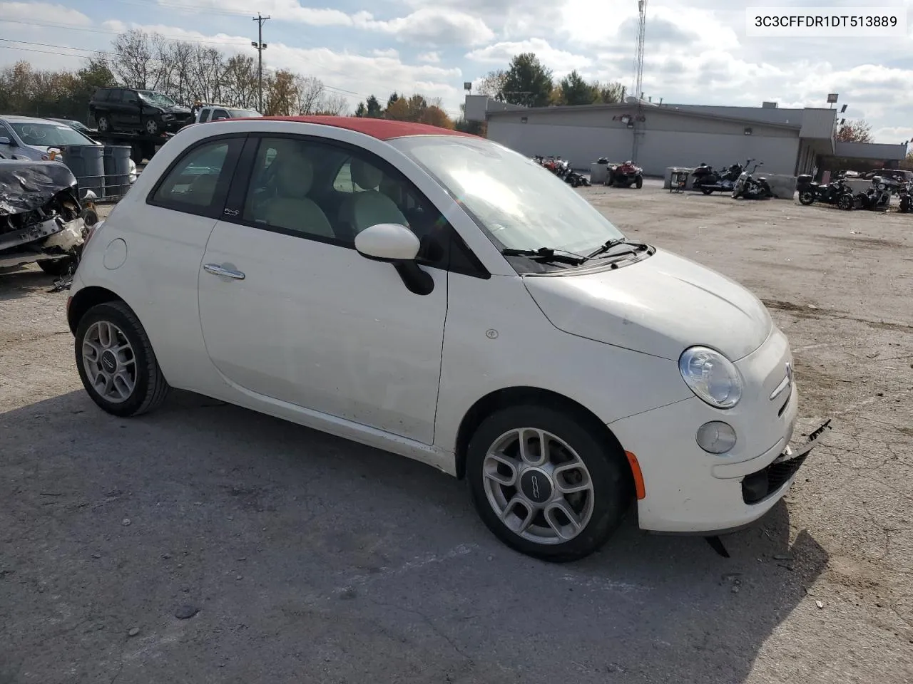 2013 Fiat 500 Pop VIN: 3C3CFFDR1DT513889 Lot: 77578074