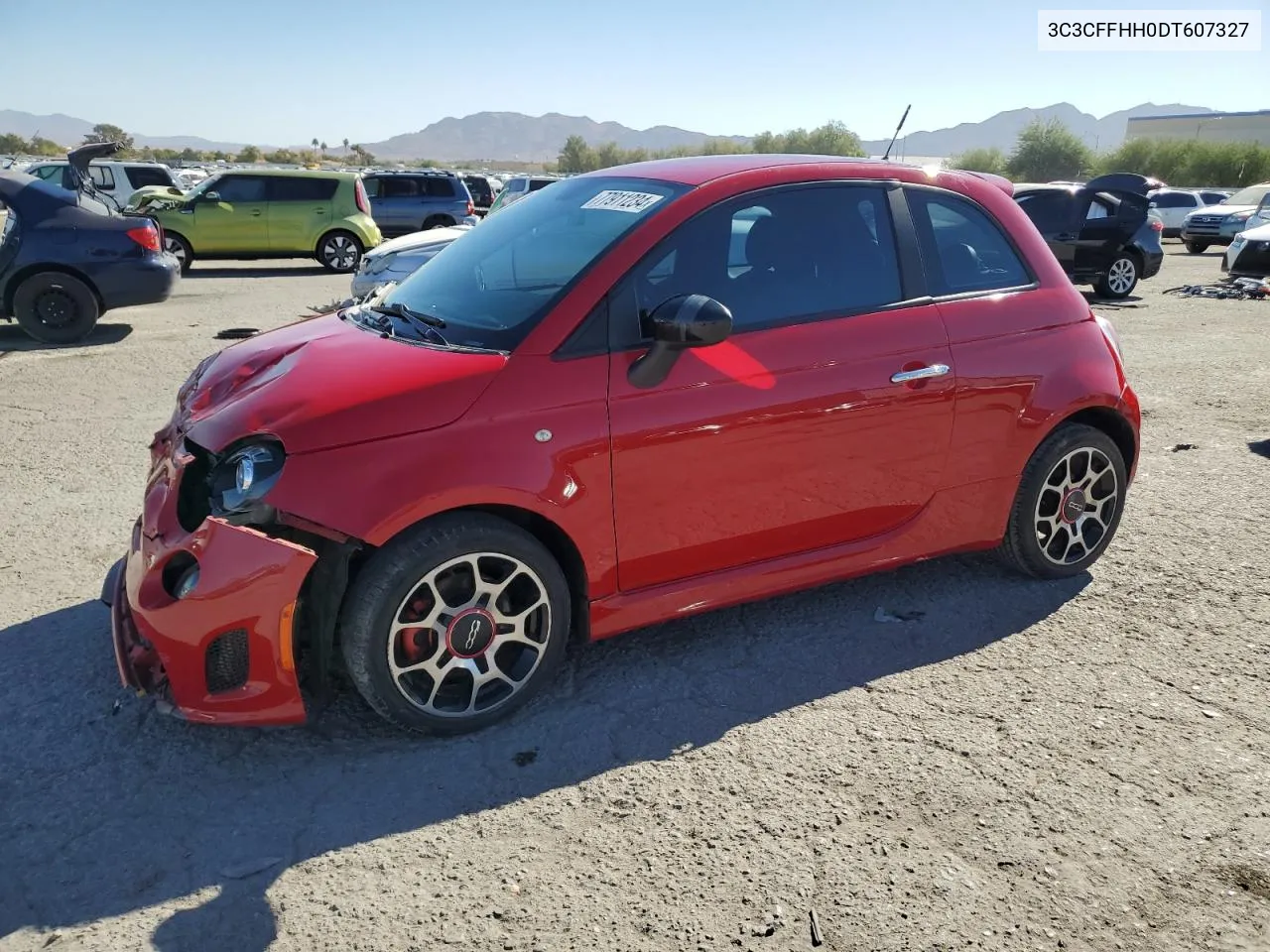 2013 Fiat 500 Sport VIN: 3C3CFFHH0DT607327 Lot: 77911234