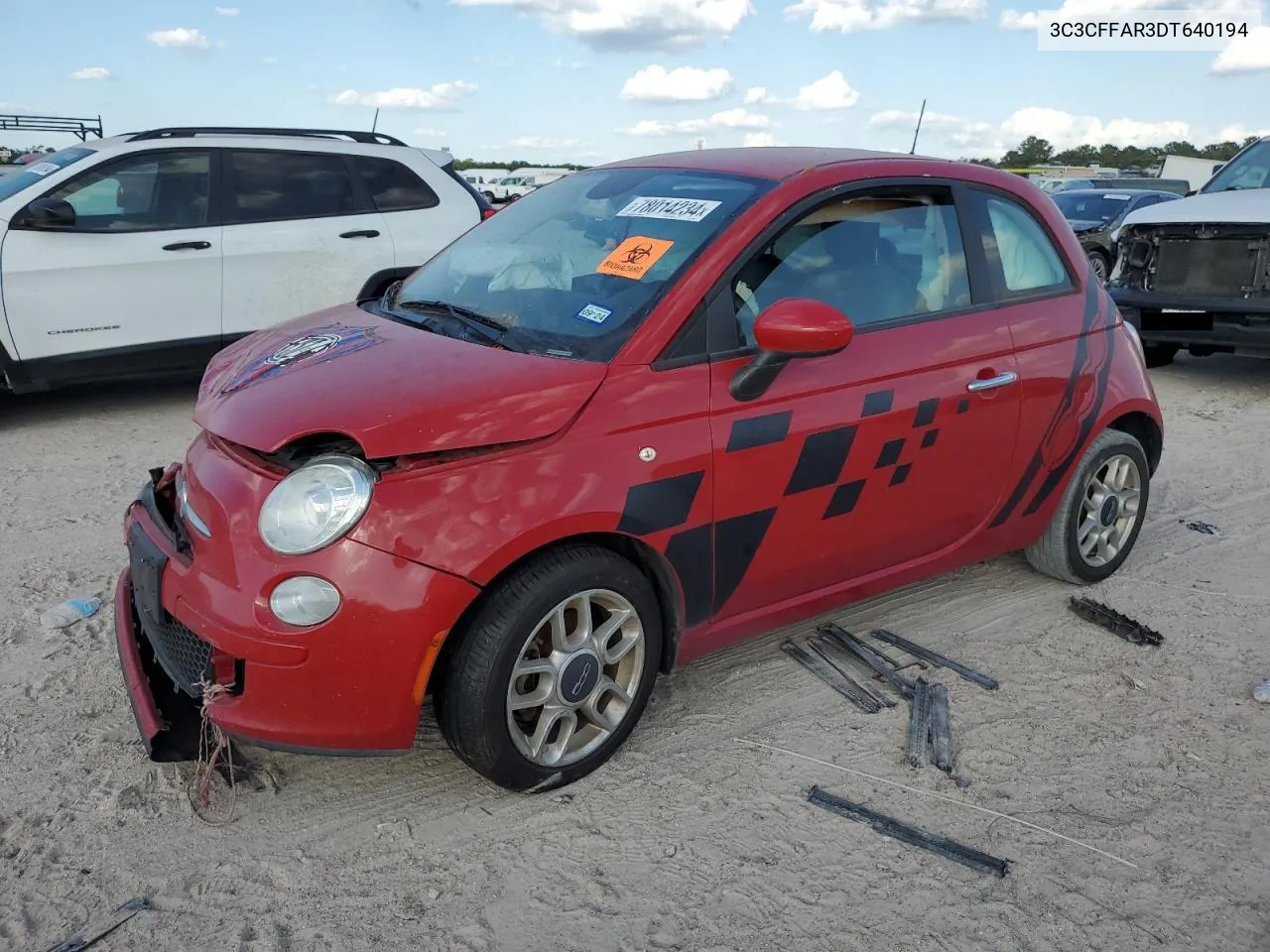 3C3CFFAR3DT640194 2013 Fiat 500 Pop