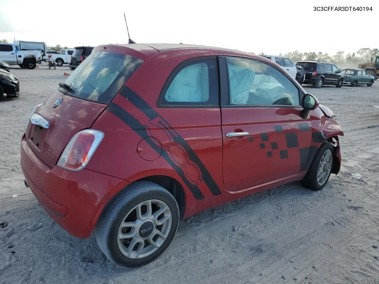 2013 Fiat 500 Pop VIN: 3C3CFFAR3DT640194 Lot: 78014234